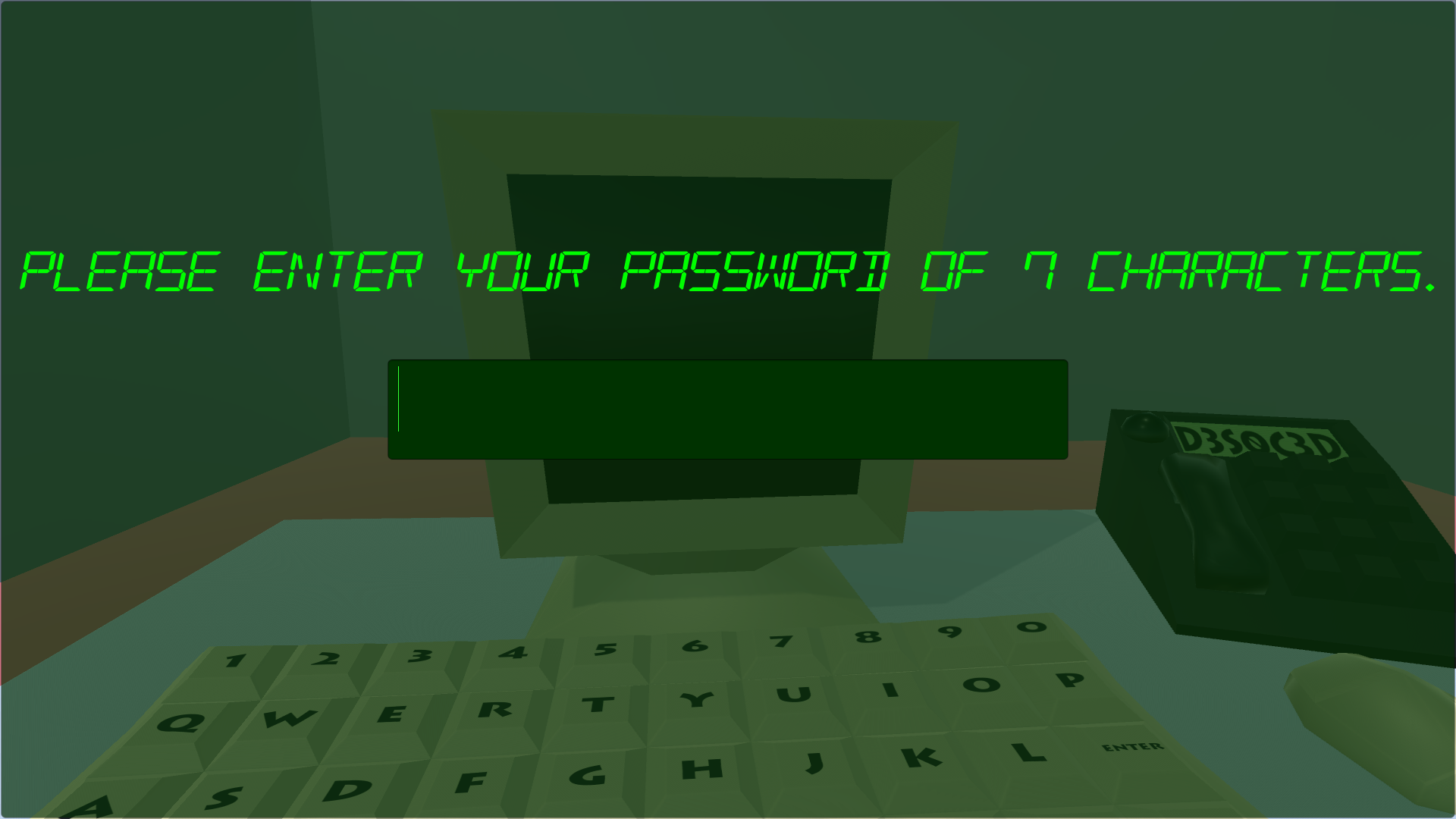 Password Cracking Video Game